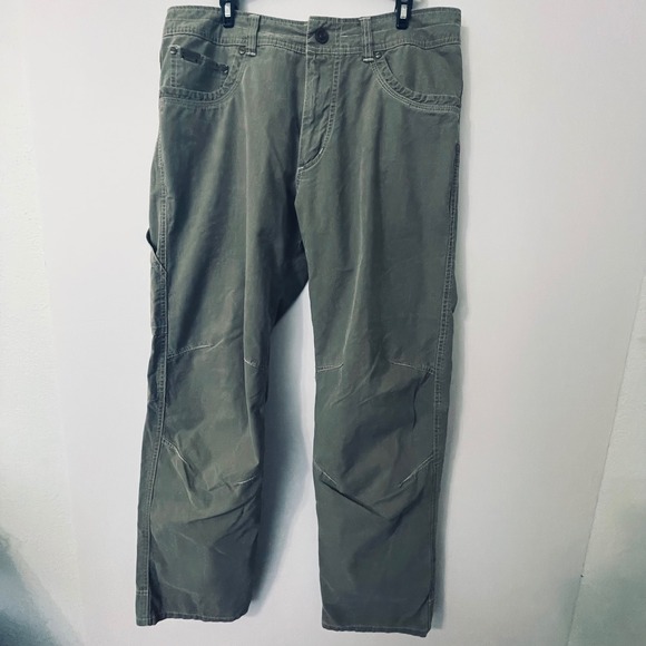 Kuhl Other - KUHL Mens Revolver Pants Men's W33xL32 Olive Green Cotton Nylon Vintage Wash